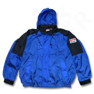 Vintage Marlboro Unlimited Jacke Herren 2XL blau schwarz Full Zip Zigarettenaufnäher - Bild 1 von 16