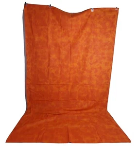 43 x 70 Inch Orange Glitter Fabric Hemmed on Each Long Side Tablecloth Decoratio - Picture 1 of 7