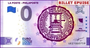 UEZT / LA POSTE - PHILAPOSTE / BILLET 0 € / NULL EURO-SCHEIN / 0 € 2022-4 - Imagen 1 de 1