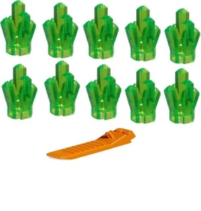 LEGO CRYSTAL LOT OF 10 Bright Green  Miners jewel gem rock treasure - Picture 1 of 1
