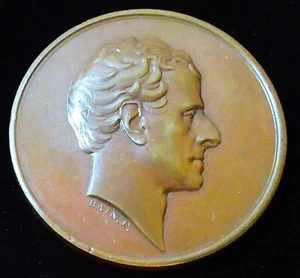 Großbritannien: 1833 George Granville Duke Sutherland Bronze Andenken Medaille - Bild 1 von 2