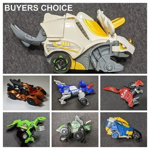 VTech SWITCH & GO DINO Akuna Clash Cruz Dart Horns Thunder or Torr Turbo Vehicle - Picture 1 of 39