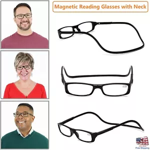 Magnetische Lesebrille für Männer und Frauen hängender Hals Lesebrille als Geschenk - Bild 1 von 12