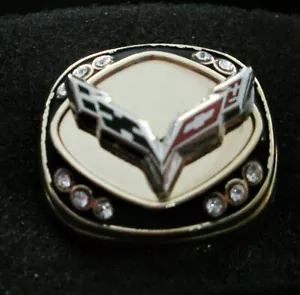 Corvette C7 Unisex14 Carat Gold Filled Signet Ring - Picture 1 of 2