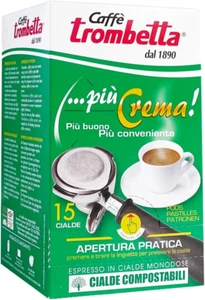 CAFFÉ TROMBETTA DAL 1890 ESE, Più Crema - 15 Cialde - Foto 1 di 12