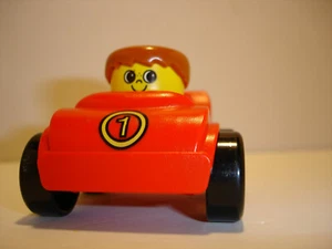 Lego Duplo #31363 coche de carreras rojo #1 vintage y figura - Imagen 1 de 3