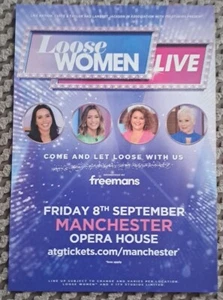 Loose Women "Live" - A5 Flyer for show on 8/9/23 at Manchester Opera House - Picture 1 of 1