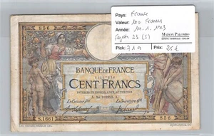 BILLET FRANCE - 100 FRANCS MERSON - 14.1.1913 - S.1661 PICK 71a - Imagen 1 de 2