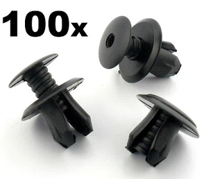 100x VW Volkswagen T4 T5 Transporter Eurovan Black Trim Panel Lining Clips - Picture 1 of 1