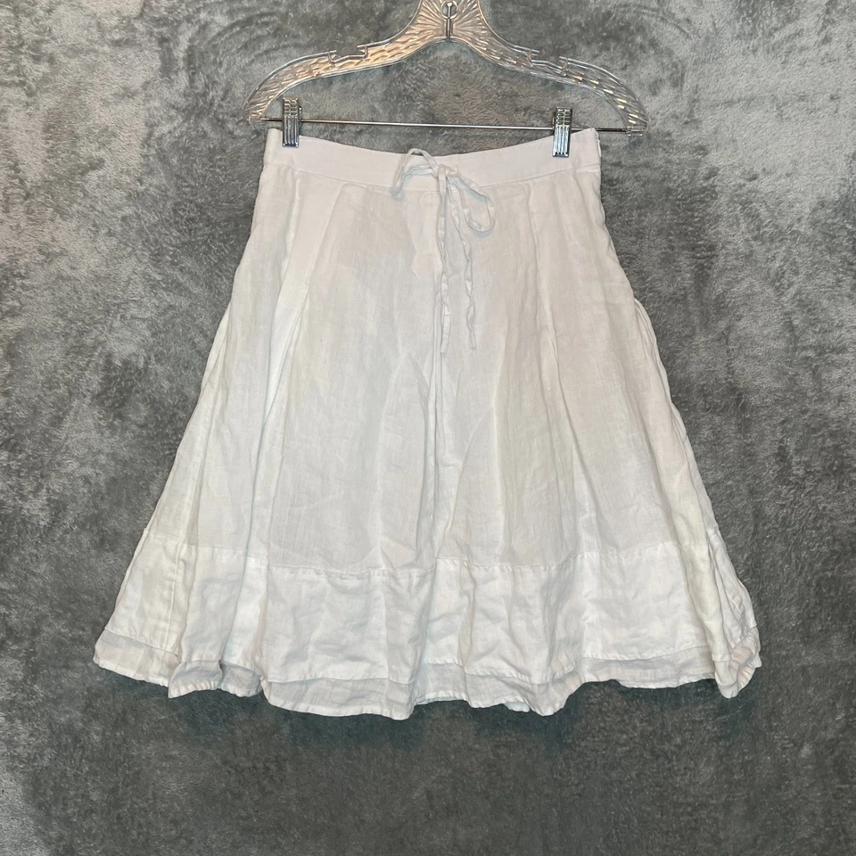 Falda circular campesina Banana Republic para mujer de lino modesta Lagenlook 2 Foto 1 de 4