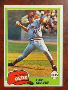 Topps Tom Seaver #220 1981 Cincinnati Reds leyenda de la corte  - Imagen 1 de 3