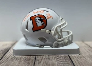 DENVER BRONCOS PATRICK SURTAIN II SIGNED “24 ALT” MINI HELMET 24 DPOY BECKETT - Picture 1 of 5