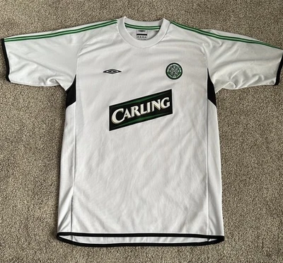Umbro Celtic Football Club Soccer Carling Mens Medium Training Jersey White - Image 1 of 3