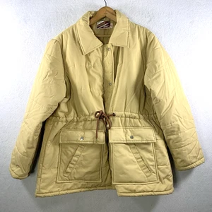 Giacca da fienile trapuntata vintage anni 70 Fingerhut Kingstex donna taglia L coulisse utility - Foto 1 di 13
