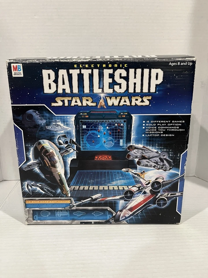 Vintage Electronic STAR WARS Battleship 2002 Milton Bradley Hasbro Game TESTED - Image 1 of 4