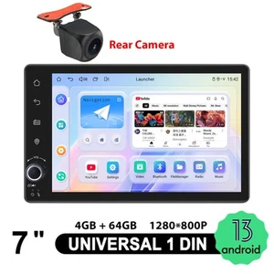JOYING 8 Kern CarPlay Android 13 7 Zoll Einzel-DIN Autoradio mit Kamera Gratis  - Bild 1 von 15