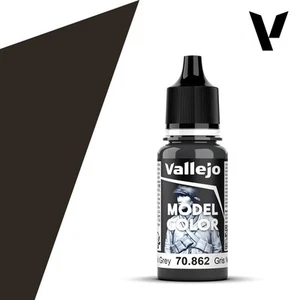 Vallejo Model Color (185) 70.862 Black Grey 18ml - Picture 1 of 1
