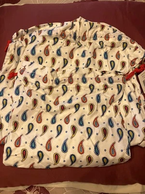 Vera Bradley MARINA PAISLEY TRAVEL POUCH 双鞋/洗衣旅行抽绳全新带标签 — 第 1/2 张图片