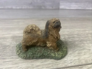 Vintage Japanese Chin -Pekinese Dog Bronze Figurine-1980 M. Richardson - Picture 1 of 8