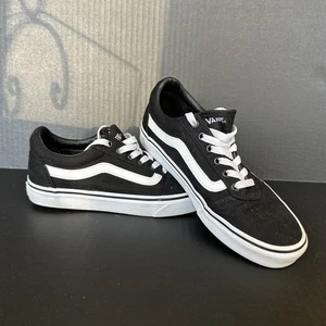 Sneakers Vans donna Off The Wall 500714 nere casual/righe bianche taglia 9 - Foto 1 di 8