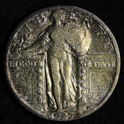 1927-D Standing Liberty Silver Quarter VF TONED E322 KOCC - Image 1 of 2