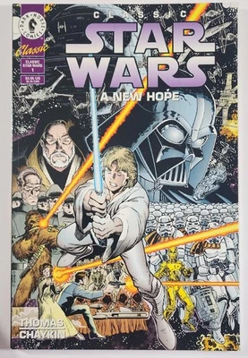 CLÁSICO STAR WARS UNA NUEVA ESPERANZA #1 CASI NUEVO GEMA CABALLO OSCURO CÓMICS 1994 - Luke Vader Han Foto 1 de 3