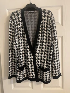 Karl Lagerfeld Strickjacke Hahnentritt Größe XL - Bild 1 von 4