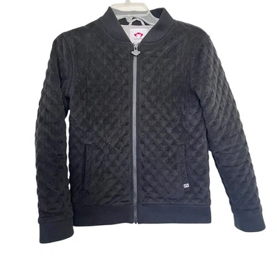 Appaman девочек черный Nikki выстеганная велюровая куртка-бомбер размер 14 - Изображение 1 из 4