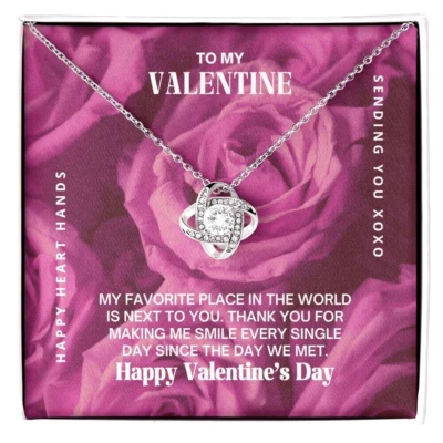 A Mi San Valentín Collar Regalo para Esposa Día de San Valentín Regalo para Novia Foto 1 de 4