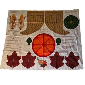 Harvest Horn of Plenty Keepsake Crafts Fabric Panel Thanksgiving Cornucopia Fall - Picture 1 of 12