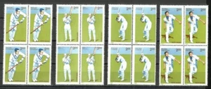 India 1996 Cricket Sports CK Nayudu Vinoo Mankad Vijay Sellos Comerciales Negro/4 4v - Imagen 1 de 3