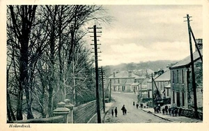 HOLLANDBUSH, SCHOTTLAND, STRASSENSZENE, ALTE POSTKARTE (X76) - Bild 1 von 2