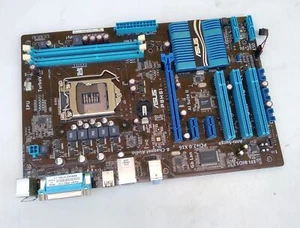 ASUS P8H61 REV. 1.00 ATX motherboard, Socket LGA1155, Intel H61, DDR3, SATA - Afbeelding 1 van 7