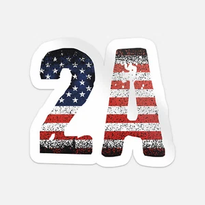 Calcomanía adhesiva de vinilo para parachoques de coche bandera de EE. UU. 2A Segunda Enmienda - Imagen 1 de 4