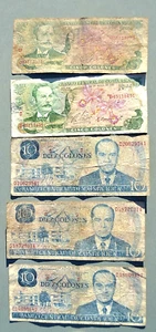 COSTA RICA. 5 COLONES, 10 COLONES, banconote. 1980. Banco Central de Costa Rica - Picture 1 of 6