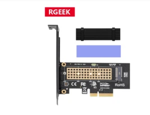 M.2 NVME SSD to PCIe 3.0 Adapter Card, 64Gbps SSD PCIe3.0 X4 Adapter M2 PCI EXPR - Picture 1 of 11