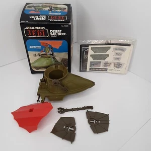 Star Wars Desert Sail Skiff Rückkehr der Jedi 1983 Kenner CIB/mit versiegelten Teilen - Bild 1 von 24