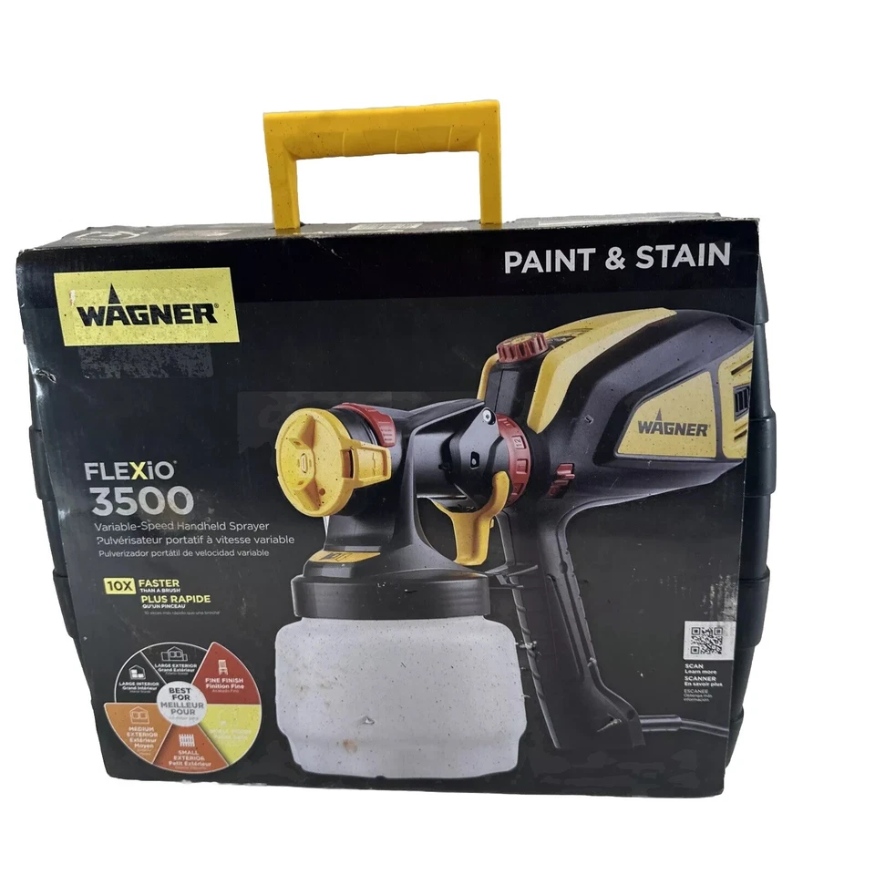 Pulverizador de pintura portátil Wagner Flexio 3500 HVLP para pintura y manchas modelo 2419306 Foto 1 de 4