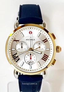 MICHELE SWISS MADE CHRONO SPORT SAIL 2 TONE WATCH, MWW01P000019, BOX & PAPERS - Picture 1 of 8