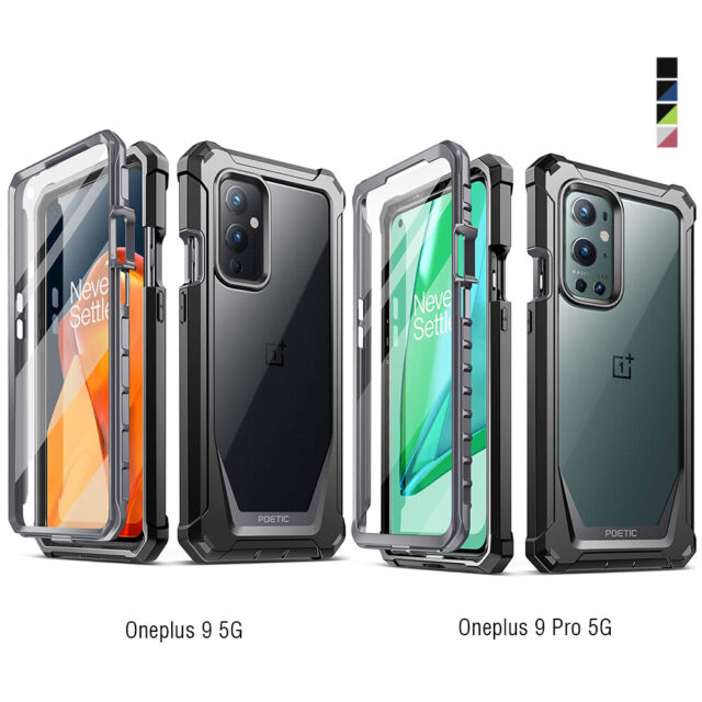  BINGRAN OnePlus 9 Pro Case,Shockproof Slim TPU 360