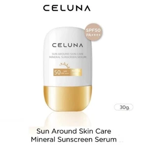Celuna Sun Around Skin Care Mineral Sunscreen Serum SPF50 PA++++ Sensitive Skin - Picture 1 of 6