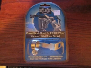 New Eklipes EK1-162 Kruzer Kaddy Mount for Viper Chrome 12V Power Socket #B1262 - Picture 1 of 4