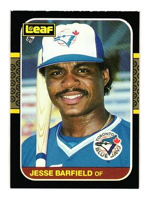 1987 Leaf #127 Jesse Barfield Toronto Blue Jays - Image 1 of 2