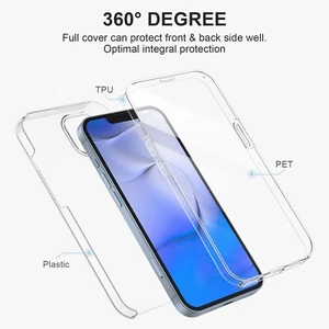Pour APPLE Iphone 15 Coque avant GEL+ Arrière RIGIDE protection INTÉGRAL - Photo 1 sur 2