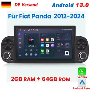 Für Fiat Panda 2012-2024 7" Carplay Autoradio GPS NAVI BT DAB+ Android 13 2+64GB - Bild 1 von 12