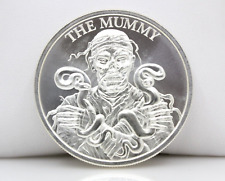 The Mummy .999 1 Troy oz. Silver Round Intaglio Mint Vintage Horror Series