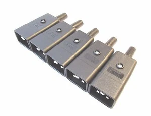 C20 Male power connector 16A Martin Kaiser ideal for high power cables x 5 - Picture 1 of 3