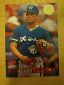 Fleer Ultra Gold Medallion 1995 Roberto Alomar #116 Toronto Blue Jays Salón de la fama - Imagen 1 de 2