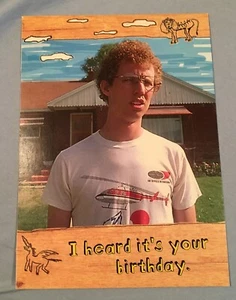 Napoleon Dynamite Greeting Card Front, Used Stationary for Crafts, Scrapbooks - Picture 1 of 4