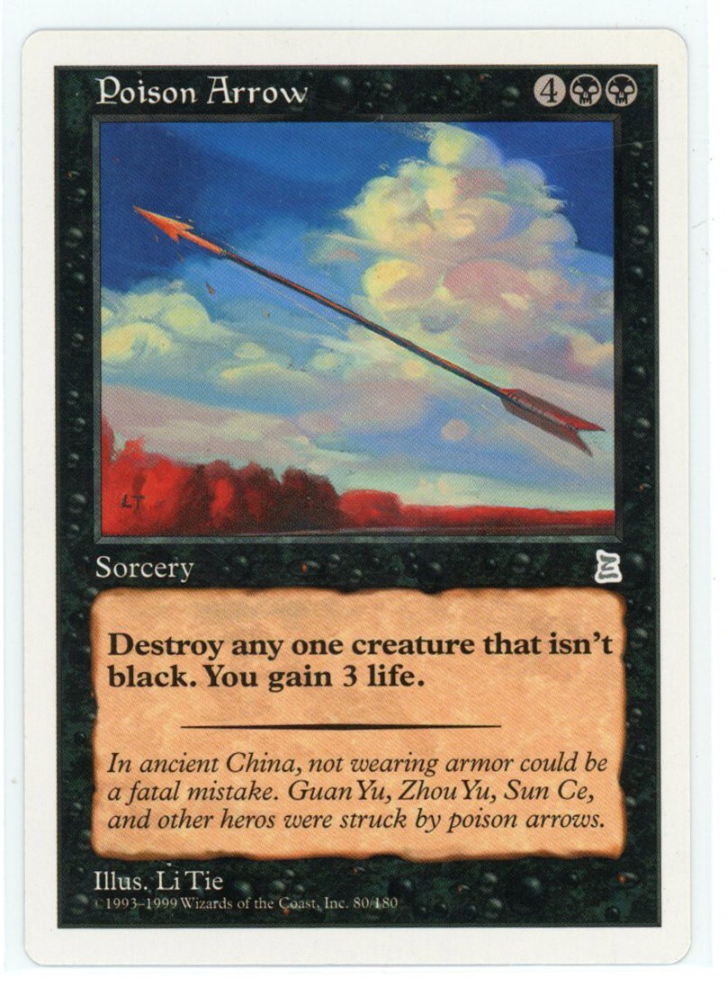 MTG Portal Three Kingdoms Poison Arrow Uncommon English SET BREAK RSY7 NM
